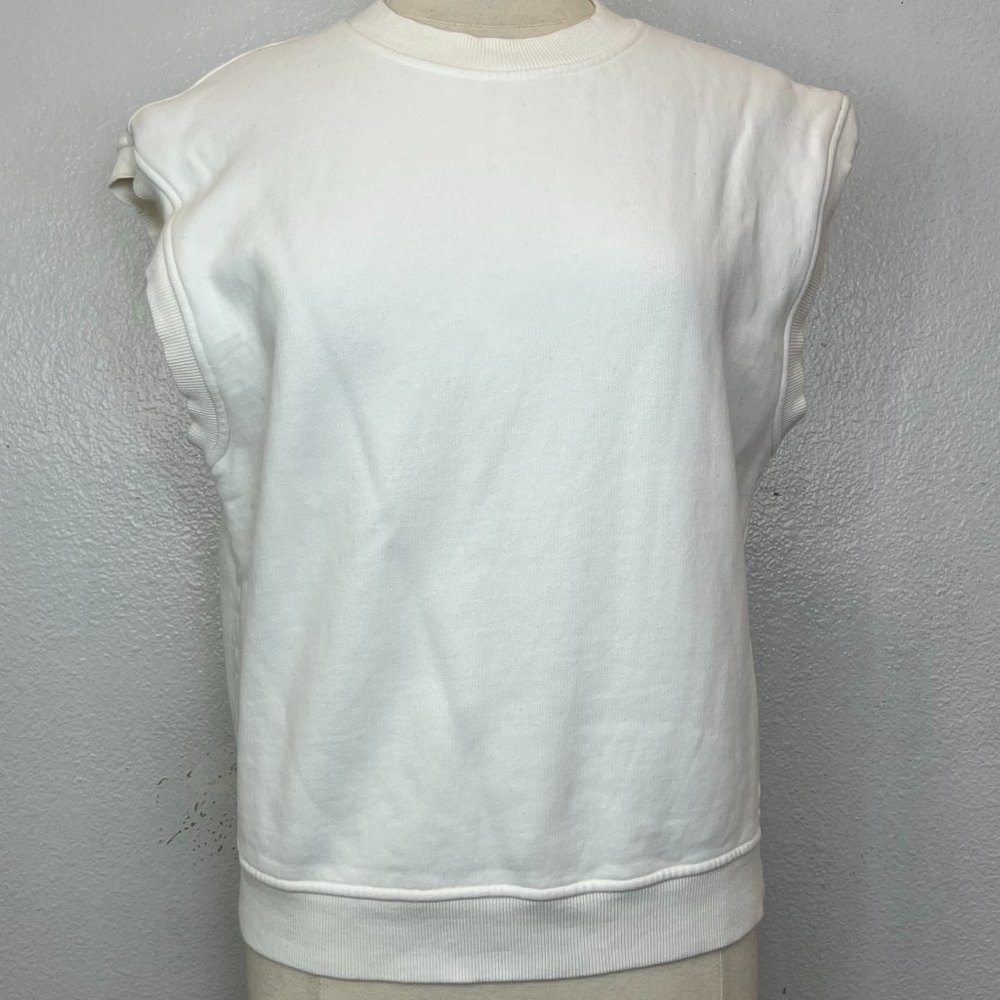 & Other Stories White Vest Top 100%‎ Cotton Size US S